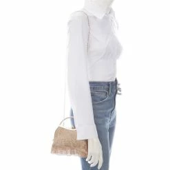 Brand new 🌟 Cezanne Crystal Mesh Ruffle Top Handle Clutch Champagne 🌟 -Cezanne shop unnamed file 13