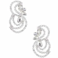 New 🤩 Cezanne Tempest Swirl Stud Earrings Silver 🤩