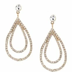 Hot Sale ❤️ Cezanne Layered Loops Drop Earrings Silver 😀 -Cezanne shop unnamed file 143