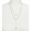 Coupon 🧨 Cezanne Layered Long Drop Necklace Silver ⌛ -Cezanne shop unnamed file 162