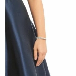 Coupon 🎁 Cezanne Double Crisscross Rhinestone Cuff Bracelet Silver 😀 -Cezanne shop unnamed file 172