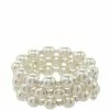 Buy 🛒 Cezanne Large Coil Rhinestone & Faux-Pearl Bracelet Silver/pearl/crystal 💯 -Cezanne shop unnamed file 176