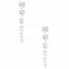 Budget 🥰 Cezanne Graduated CZ Stone Linear Earrings Silver ✔️ -Cezanne shop unnamed file 185