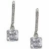 Budget 💯 Cezanne Pave Cushion Cubic Zirconia Drop Earrings Silver 🥰 -Cezanne shop unnamed file 193