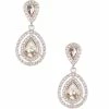 Cheapest 👏 Cezanne Pave Double Tear Drop Earrings Rose Gold 🛒 -Cezanne shop unnamed file 195