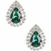 Best Sale 🧨 Cezanne Framed Tear Drop Earrings Emerald 🎉