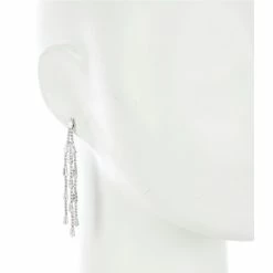 Hot Sale 🔥 Cezanne CZ Tassel Drop Earrings Silver 😉 -Cezanne shop unnamed file 246