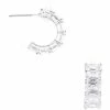 Coupon 🛒 Cezanne Square CZ Hoop Earrings Silver 🧨 -Cezanne shop unnamed file 251