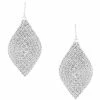Promo 🎁 Cezanne Crystal Leaf Earrings Silver ⌛ -Cezanne shop unnamed file 253
