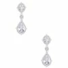 Outlet ⭐ Cezanne CZ Double Pear Drop Earrings Silver 🛒 -Cezanne shop unnamed file 255
