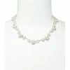 Brand new 🎉 Cezanne Daisy Faux-Pearl & Rhinestone Necklace Silver 🌟 -Cezanne shop unnamed file 259