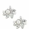 Cheapest 🔔 Cezanne Rhinestone & Faux-Pearl Cluster Stud Earrings Silver/pearl/crystal 🥰 -Cezanne shop unnamed file 262