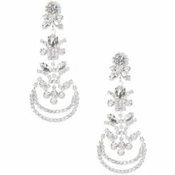 Discount 🎁 Cezanne Adelie Chandelier Earrings Silver/crystal 😍