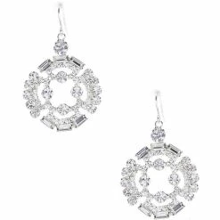 Top 10 ✨ Cezanne Crystal Medallion Drop Earrings Silver 🛒