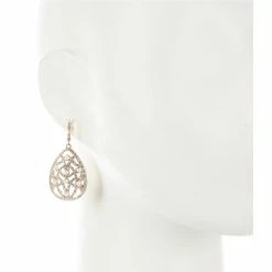 Coupon 👍 Cezanne Pave Swirl Pearl Tear Drop Earrings Gold/pearl 😀 -Cezanne shop unnamed file 344