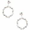 Cheapest 💯 Cezanne Baguette Loop Drop Earrings Silver ✔️ -Cezanne shop unnamed file 362