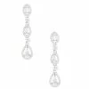 Wholesale ✨ Cezanne Teardrop CZ Linear Earrings Silver ⌛ -Cezanne shop unnamed file 366