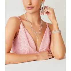 Best Sale 🎁 Cezanne Triple Overlap Cuff Bracelet Crystal 😀 -Cezanne shop unnamed file 37