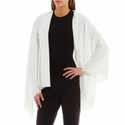 Best Sale ✔️ Cezanne Rhinestone Scarf Wrap Ivory 🔥