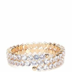 Outlet 🔥 Cezanne Rhinestone Gold Coil Bracelet Gold/crystal ✨