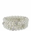 Budget 🛒 Cezanne Faux-Pearl & Pave Fireball Stretch Bracelet Set Silver/pearl/crystal 🎁 -Cezanne shop unnamed file 393