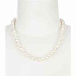 Budget 🛒 Cezanne 7mm Freshwater Pearl Collar Necklace White ❤️