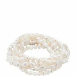 Best Sale 🥰 Cezanne Freshwater Pearl Stretch Bracelet Set White 🔔