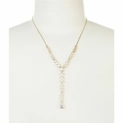 Wholesale 🧨 Cezanne Graduating CZ Round Y Necklace Gold 😉