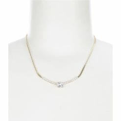 Hot Sale 🤩 Cezanne Rhinestone CZ Collar Necklace Gold 🔔