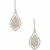 Flash Sale 👏 Cezanne Pave Diamond Drop Earrings Gold ⌛ -Cezanne shop unnamed file 406