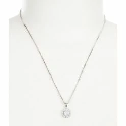 Brand new 🌟 Cezanne Halo Drop Pendant Necklace Silver 💯