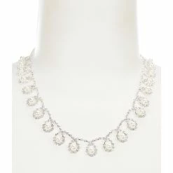 Buy 👍 Cezanne Pearl Loops Neckalce Silver 🤩