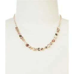 Flash Sale 🔥 Cezanne Geometric Abstract Stone Collar Necklace Gold 💯