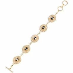 Brand new 🧨 Cezanne Orbital Oval Stone Line Bracelet Gold 🎁