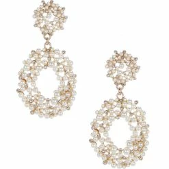 Hot Sale 💯 Cezanne Cluster Pearl Double Drop Statement Earrings 😉