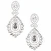 Best deal 👏 Cezanne Deco Eyes Chandelier Statement Earrings Silver ✔️