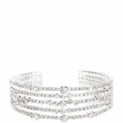 Buy 🎁 Cezanne Floating Multi Row Cuff Bracelet Silver 👏
