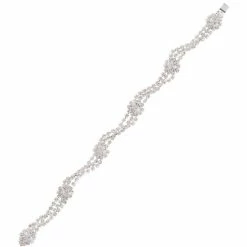 Buy 🔥 Cezanne Daisy Twist Rhinestone Line Bracelet Silver/crystal 😍