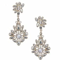 Coupon 🎉 Cezanne Multi Stone Drop Statement Earrings Gold 💯