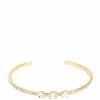 Outlet 🥰 Cezanne Pave Delicate CZ Stone Cuff Bracelet Gold ⌛ -Cezanne shop unnamed file 447