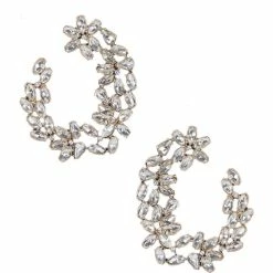 Best reviews of 🌟 Cezanne Multi Navette Stone Hoop Statement Earrings Gold 😀
