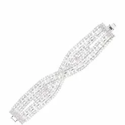 Discount 🥰 Cezanne Crossover Twist Statement Line Bracelet Silver ✨