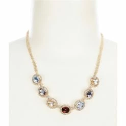 Flash Sale 🌟 Cezanne Multi Color Stone Oval Collar Necklace Gold/multi ✔️