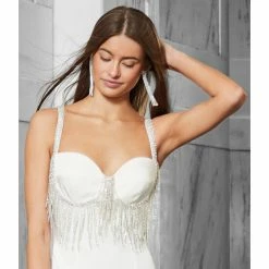 Buy 😀 Cezanne Long Fringe Linear Statement Earrings Silver 🛒 -Cezanne shop unnamed file 58