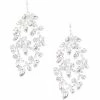Cheapest 🥰 Cezanne Crystal Ivy Weave Chandelier Earrings Silver 🔥