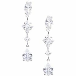 Top 10 ✨ C By Cezanne Linear Earrings Silver ⭐