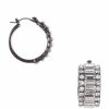Promo 🎉 Cezanne Stone Wide Huggie Hoop Earrings Hematite/crystal ❤️ -Cezanne shop unnamed file 87